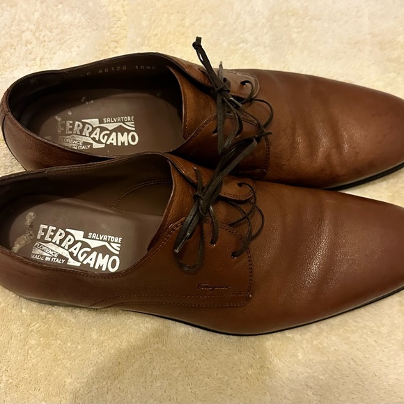 Salvador Ferragamo Mens Brown lace-ups 10.5 (US 11.5) - Picture 6 of 8